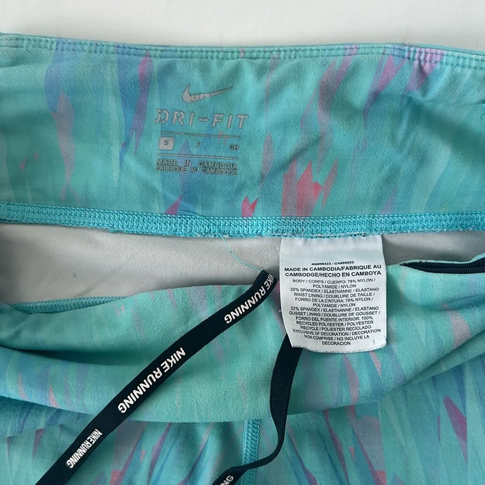Nike Dri Fit Teal Athletic Leggings Size Small - Picture 8 of 12